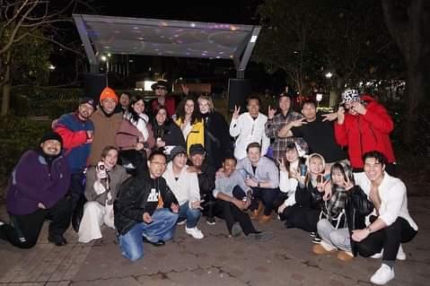 A group picture of the people I met in new years